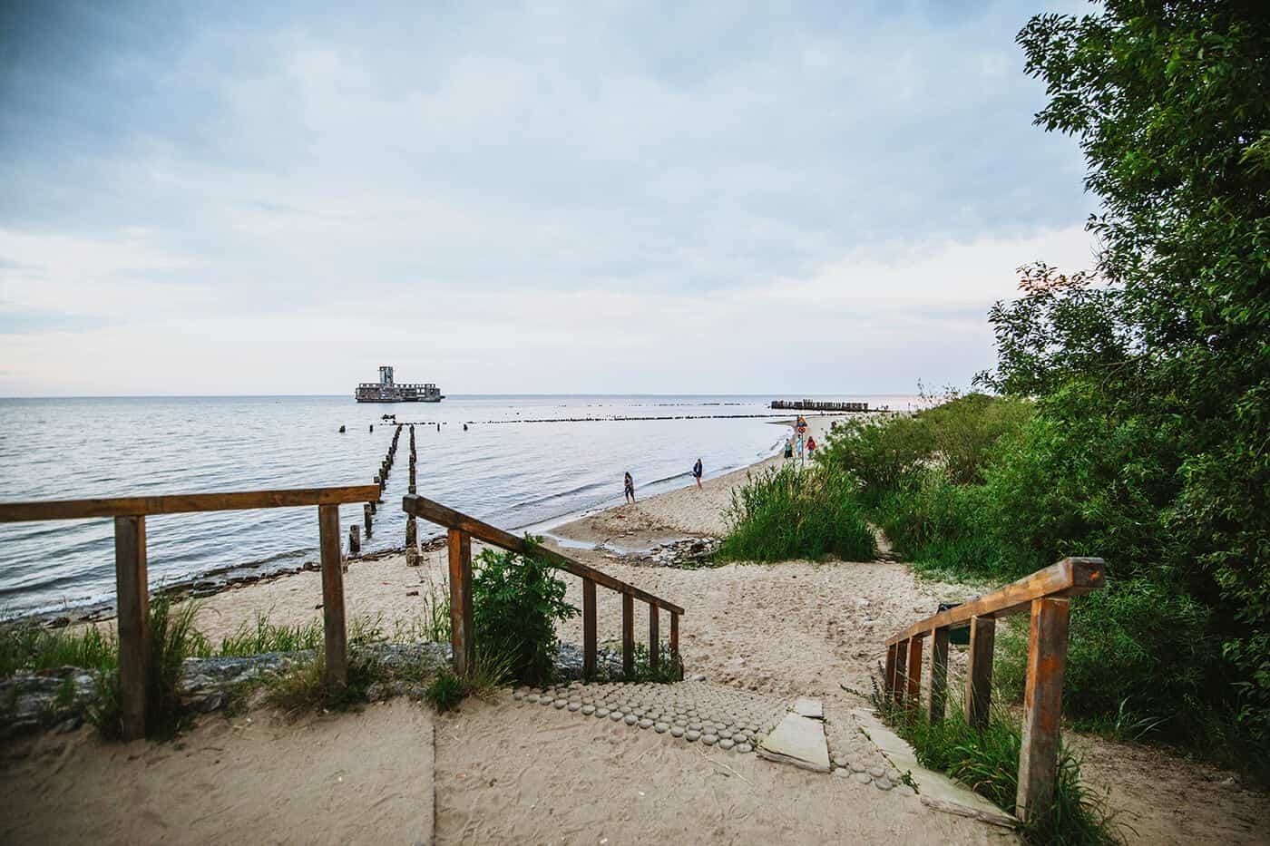 Domki nad morzem plaża Gdynia babiedoly.com