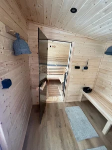 Sauna w Domkach Babie Doły - do użytku dla gości przez cały rok